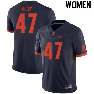 Women Illinois #47 Quinton McCoy Navy Player Jersey 756131-808