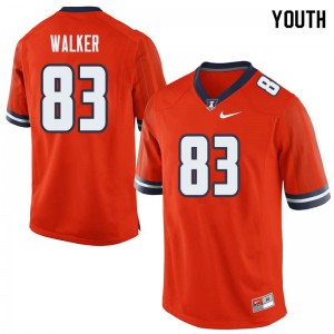 Youth Illinois #83 Bobby Walker Orange Embroidery Jersey 982530-875