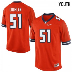 Youth Illinois #51 Sean Coghlan Orange High School Jersey 708253-706